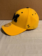 Load image into Gallery viewer, Michigan Wolverines NCAA Zephyr Yellow Stretch Fit One Size Hat Cap - Casey's Sports Store