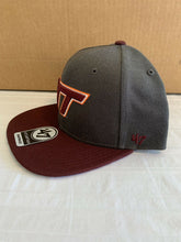 Load image into Gallery viewer, Virginia Tech Hokies NCAA '47 Brand Charcoal Sure Shot Captain Snapback Hat - Casey's Sports Store