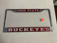 Load image into Gallery viewer, Ohio State Buckeyes NCAA Chrome License Plate Frame RICO - Casey's Sports Store