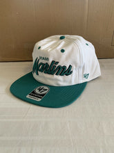 Load image into Gallery viewer, Miami Marlins MLB Cooperstown Script Two Tone '47 Brand Captain Snapback Hat - Casey's Sports Store