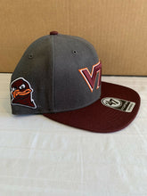 Load image into Gallery viewer, Virginia Tech Hokies NCAA '47 Brand Charcoal Sure Shot Captain Snapback Hat - Casey's Sports Store