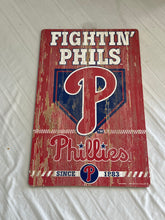 Load image into Gallery viewer, Philadelphia Phillies MLB 17" x 11" Wood Decorative Indoor Slogan Sign Wincraft - Casey's Sports Store