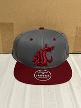 Load image into Gallery viewer, Washington State Cougars NCAA Zephyr Gray Two Tone Captain Snapback Hat - Casey's Sports Store