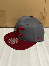 Load image into Gallery viewer, Washington State Cougars NCAA Zephyr Gray Two Tone Captain Snapback Hat - Casey's Sports Store