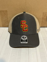 Load image into Gallery viewer, USC Trojans NCAA '47 Brand Gray MVP Snapback Mesh Hat - Casey's Sports Store