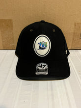 Load image into Gallery viewer, Tampa Bay Rays Throwback MLB '47 Black MVP Adjustable Snapback Hat - Casey's Sports Store