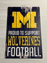 Load image into Gallery viewer, Michigan Wolverines NCAA 17" x 11" Wood Decorative Indoor Sign Wincraft - Casey's Sports Store