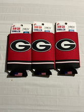 Load image into Gallery viewer, Georgia Bulldogs NCAA Set Of 3 2-Sided Kolder Slim Tall Can Koozies Coozies - Casey's Sports Store