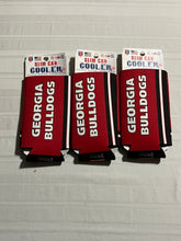 Load image into Gallery viewer, Georgia Bulldogs NCAA Set Of 3 2-Sided Kolder Slim Tall Can Koozies Coozies - Casey's Sports Store