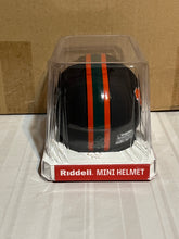 Load image into Gallery viewer, Miami Hurricanes NCAA Riddell Speed Alternate Black Mini Helmet - Casey's Sports Store