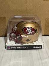 Load image into Gallery viewer, San Francisco 49ers NFL Throwback Riddell Speed Gold Mini Helmet - Casey's Sports Store