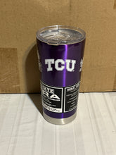 Load image into Gallery viewer, TCU Horned Frogs NCAA Purple 20oz Tumbler Cup Mug Logo Brands - Casey's Sports Store