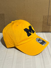Load image into Gallery viewer, Michigan Wolverines NCAA '47 Brand Yellow Clean Up Adjustable Strapback Hat - Casey's Sports Store