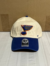 Load image into Gallery viewer, St. Louis Blues NHL '47 Brand Throwback Natural Two Tone Clean Up Adjustable Hat - Casey's Sports Store