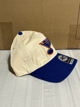 Load image into Gallery viewer, St. Louis Blues NHL '47 Brand Throwback Natural Two Tone Clean Up Adjustable Hat - Casey's Sports Store