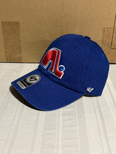Load image into Gallery viewer, Quebec Nordiques NHL '47 Brand Throwback Blue Clean Up Adjustable Hat - Casey's Sports Store