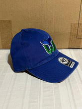 Load image into Gallery viewer, Hartford Whalers NHL '47 Brand Throwback Clean Up Blue Adjustable Hat - Casey's Sports Store