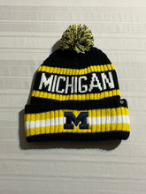 Load image into Gallery viewer, Michigan Wolverines NCAA '47 Brand Blue Winter Beanie Knit Ski Cap Hat - Casey's Sports Store