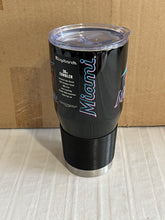 Load image into Gallery viewer, Miami Marlins MLB 30oz Black Tumbler Cup Mug Logo Brands - Casey's Sports Store