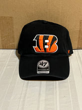 Load image into Gallery viewer, Cincinnati Bengals NFL '47 Brand Black Clean Up Adjustable Strapback Hat - Casey's Sports Store