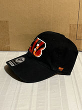 Load image into Gallery viewer, Cincinnati Bengals NFL '47 Brand Black Clean Up Adjustable Strapback Hat - Casey's Sports Store