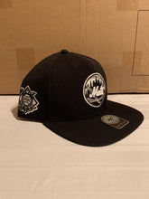 Load image into Gallery viewer, New York Mets MLB '47 Brand Black Sure Shot Two Tone Captain Snapback Hat - Casey's Sports Store