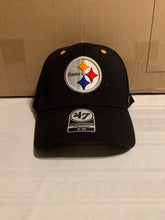 Load image into Gallery viewer, Pittsburgh Steelers NFL '47 Brand Stretch Fit S/M Hat Cap Black - Casey's Sports Store