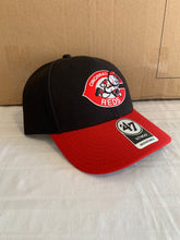 Load image into Gallery viewer, Cincinnati Reds Cooperstown MLB '47 Brand Black Two Tone MVP Adjustable Hat - Casey's Sports Store