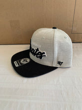 Load image into Gallery viewer, Pittsburgh Pirates MLB '47 Brand Grey Street Script Captain Snapback Hat - Casey's Sports Store