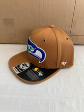 Load image into Gallery viewer, Seattle Seahawks NFL '47 Brand Carhartt Mens Brown Captain Strapback Hat - Casey's Sports Store
