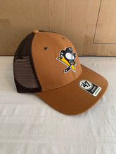 Load image into Gallery viewer, Pittsburgh Penguins NHL '47 Carhartt Mens Mesh Brown MVP Adjustable Hat Cap - Casey's Sports Store