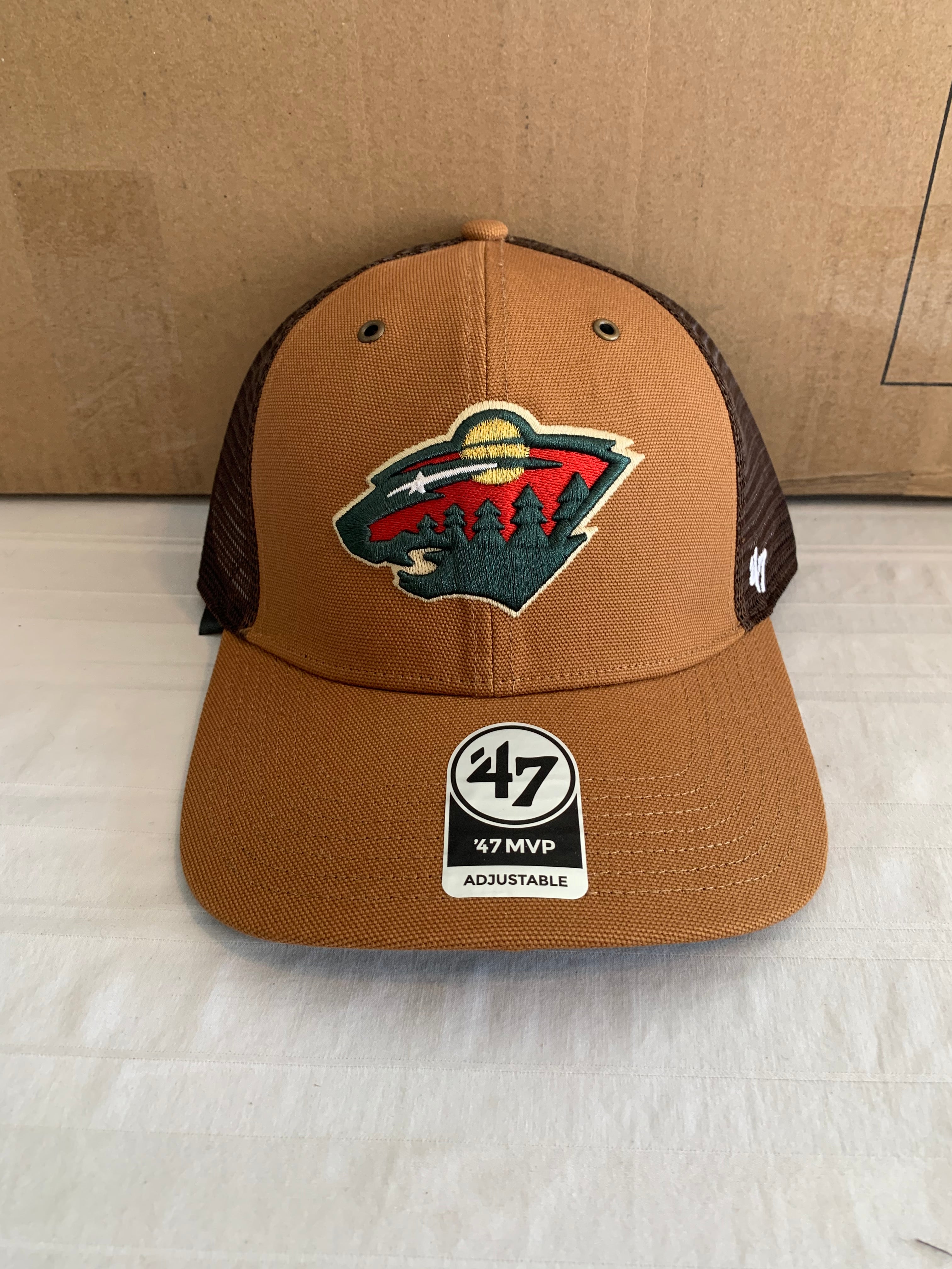 Colorado Rockies Throwback NHL '47 Carhartt Mens Brown MVP Adjustable Hat  Cap