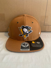 Load image into Gallery viewer, Pittsburgh Penguins NHL '47 Brand Carhartt Captain Mens Brown Snapback Hat - Casey's Sports Store