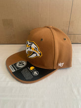 Load image into Gallery viewer, Nashville Predators NHL '47 Brand Carhartt Captain Mens Brown Snapback Hat - Casey's Sports Store