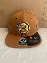 Load image into Gallery viewer, Boston Bruins NHL '47 Brand Carhartt Captain Mens Brown Snapback Hat - Casey's Sports Store