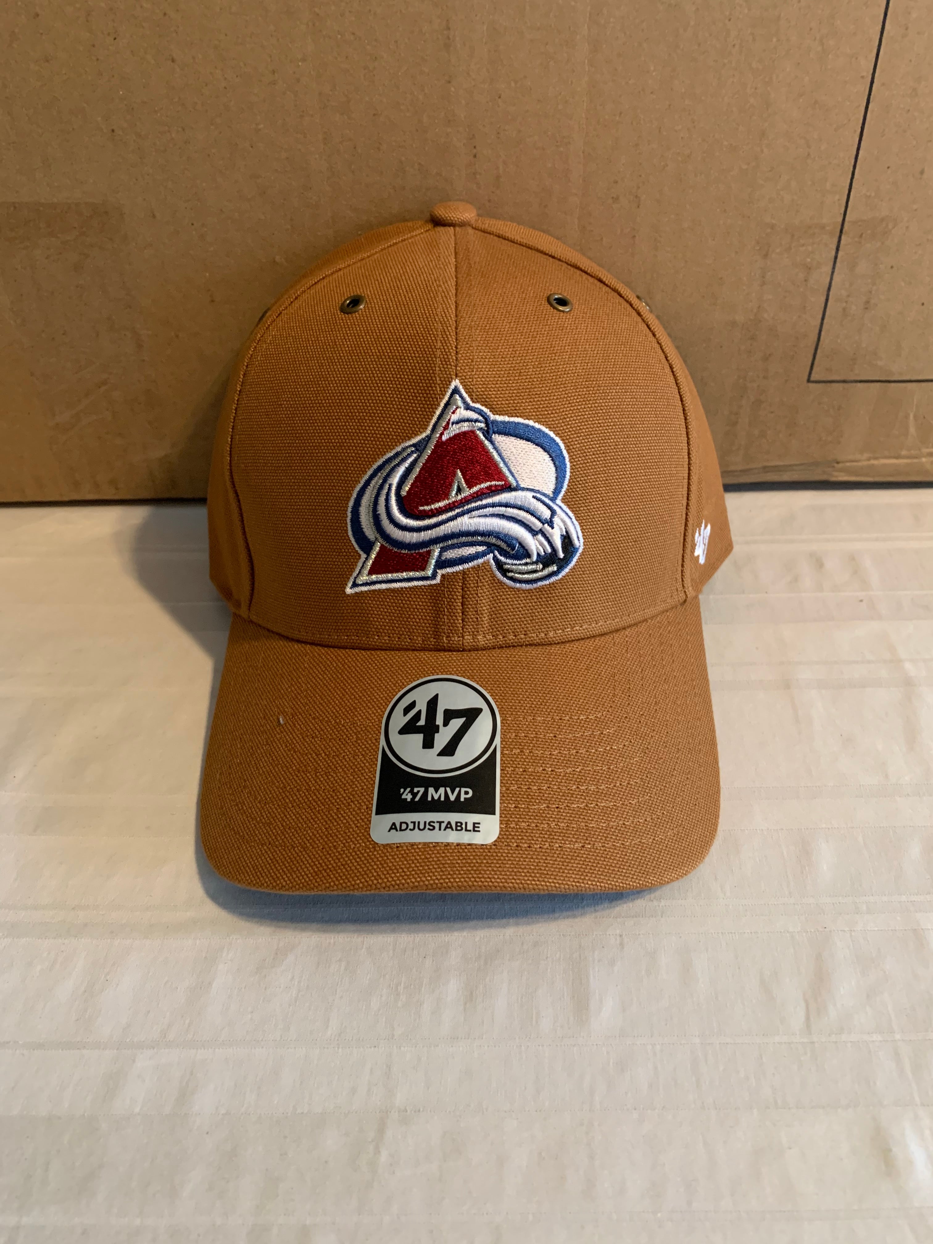 Colorado Rockies Throwback NHL '47 Carhartt Mens Brown MVP Adjustable Hat  Cap