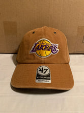 Load image into Gallery viewer, Los Angeles Lakers NBA '47 Brand Carhartt Mens Brown Clean Up Adjustable Hat - Casey's Sports Store