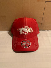 Load image into Gallery viewer, Arkansas Razorbacks NCAA Zephyr Stretch Fit One Size Red Hat Cap - Casey's Sports Store