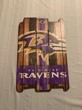 Load image into Gallery viewer, Baltimore Ravens NFL 17" x 11" Wood Decorative Indoor Sign Wincraft - Casey's Sports Store