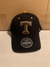 Load image into Gallery viewer, Tennessee Volunteers NCAA Zephyr Stretch Fit One Size Black Hat Cap - Casey's Sports Store