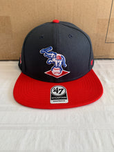 Load image into Gallery viewer, Oakland Athletics Throwback MLB '47 Brand Navy Two Tone Captain Snapback Hat - Casey's Sports Store