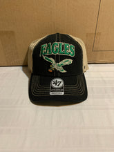 Load image into Gallery viewer, Philadelphia Eagles Legacy NFL '47 Brand Black Mesh Adjustable Snapback Hat - Casey's Sports Store