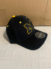 Load image into Gallery viewer, Michigan Wolverines NCAA Zephyr Black Stretch Fit One Size Hat Cap - Casey's Sports Store