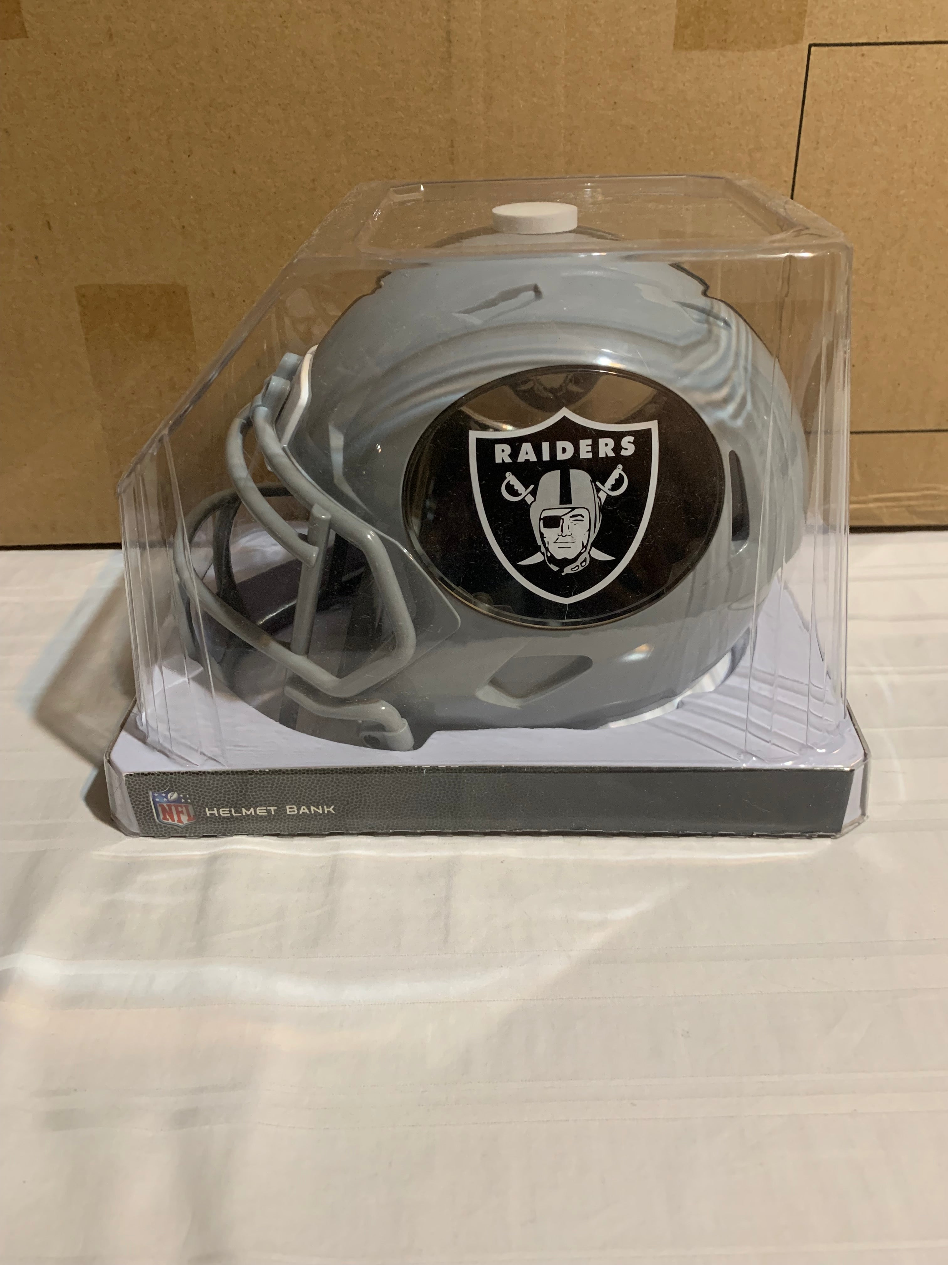 Las Vegas Raiders Large Resin Thematic Piggy Bank