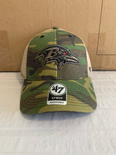 Load image into Gallery viewer, Baltimore Ravens NFL '47 Brand Camo Branson MVP Mesh One Size Adjustable Hat - Casey's Sports Store
