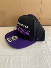 Load image into Gallery viewer, Los Angeles Lakers NBA '47 Brand Black Script Captain Adjustable Snapback Hat - Casey's Sports Store