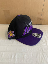 Load image into Gallery viewer, Los Angeles Lakers NBA '47 Brand Black Script Captain Adjustable Snapback Hat - Casey's Sports Store
