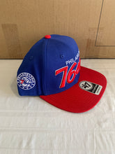 Load image into Gallery viewer, Philadelphia 76ers NBA '47 Brand Blue Script Captain Adjustable Snapback Hat - Casey's Sports Store