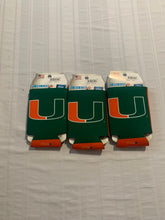 Load image into Gallery viewer, Miami Hurricanes NCAA Set Of 3 2-Sided Kolder Koozies - Casey's Sports Store