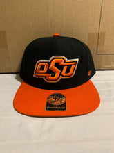 Load image into Gallery viewer, Oklahoma State Cowboys NCAA '47 Brand Black Two Tone Snapback Hat - Casey's Sports Store